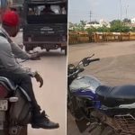 Video: Man Performs Stunt on Bike, Rides Without Helmet in Chhattisgarh; Police Reward Him With Challan